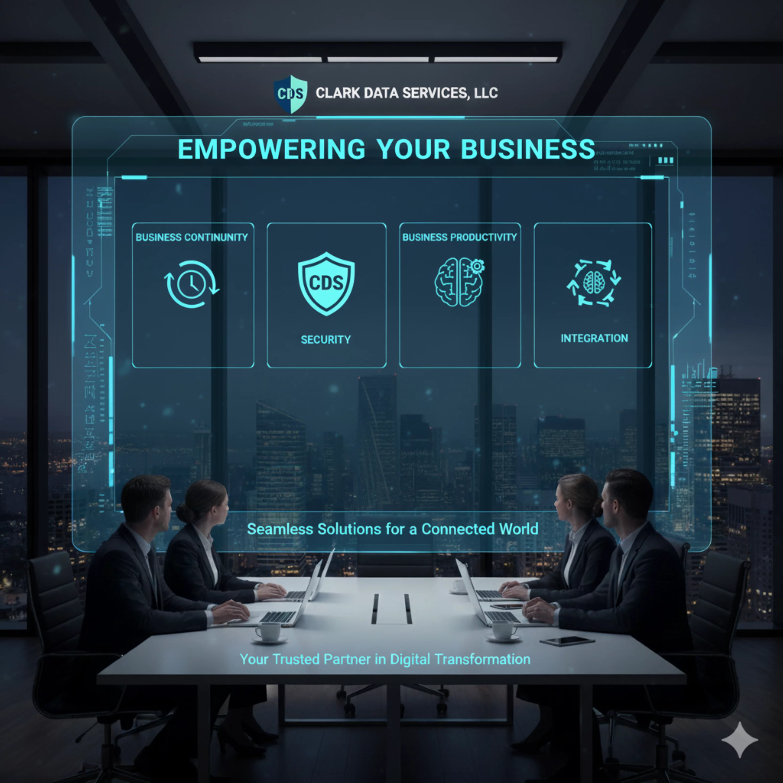 Solutions, We help organizations stay resilient with business continuity plans, hardened security, productive digital workplaces, and seamless systems integration. Explore the core areas below to learn how we deliver practical, measurable results.